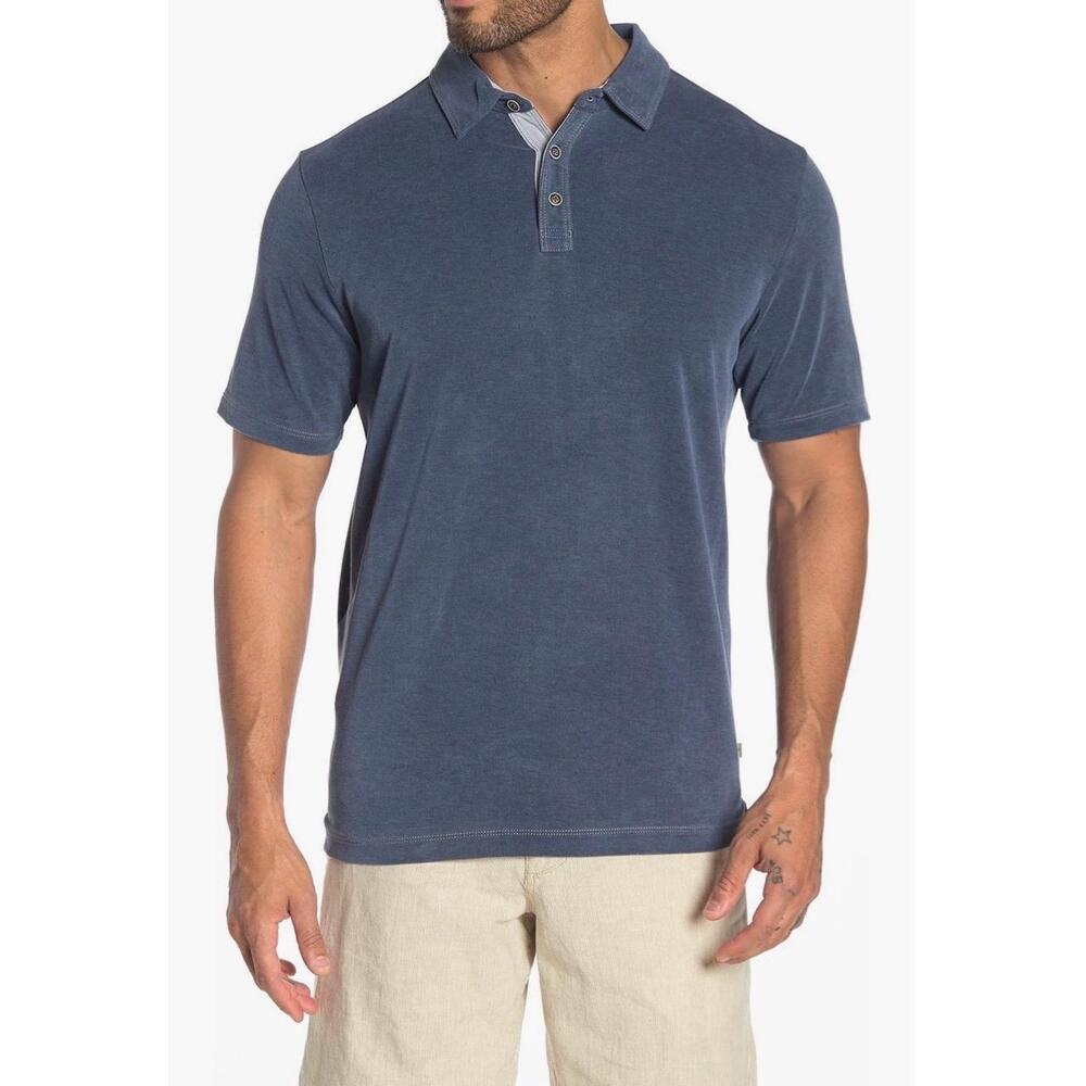 Tommy Bahama Men's Shoreline Surf Polo Midnight Blue Medium NWOT